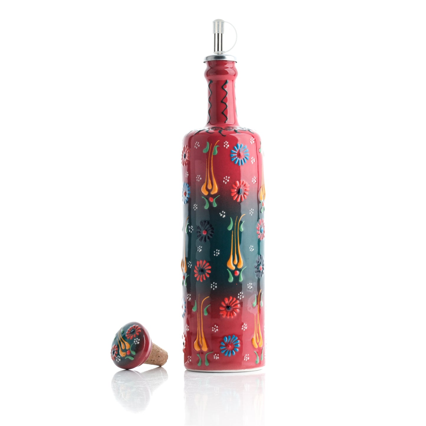 Ceramic Oil Dispenser, Olive Oil Dispener, Handmade Ceramic Oil Bottle