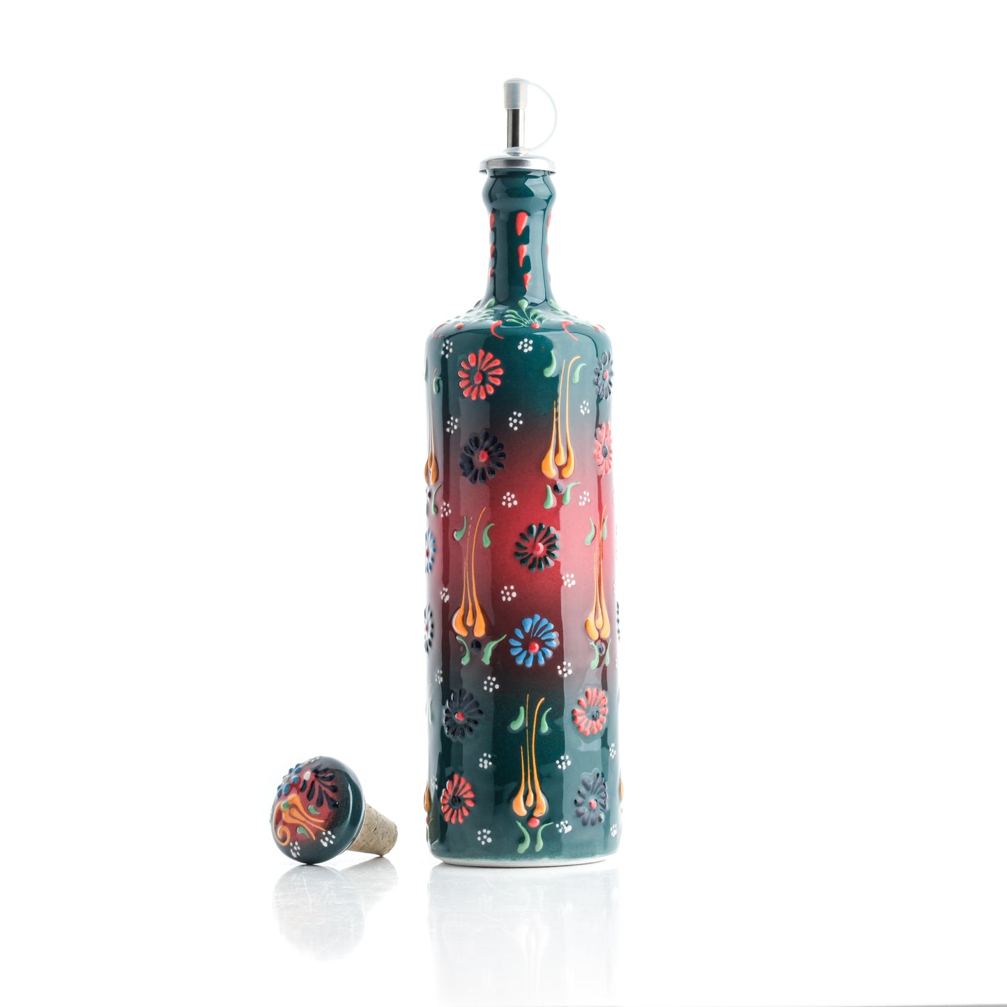 Ceramic Oil Dispenser, Olive Oil Dispener, Handmade Ceramic Oil Bottle