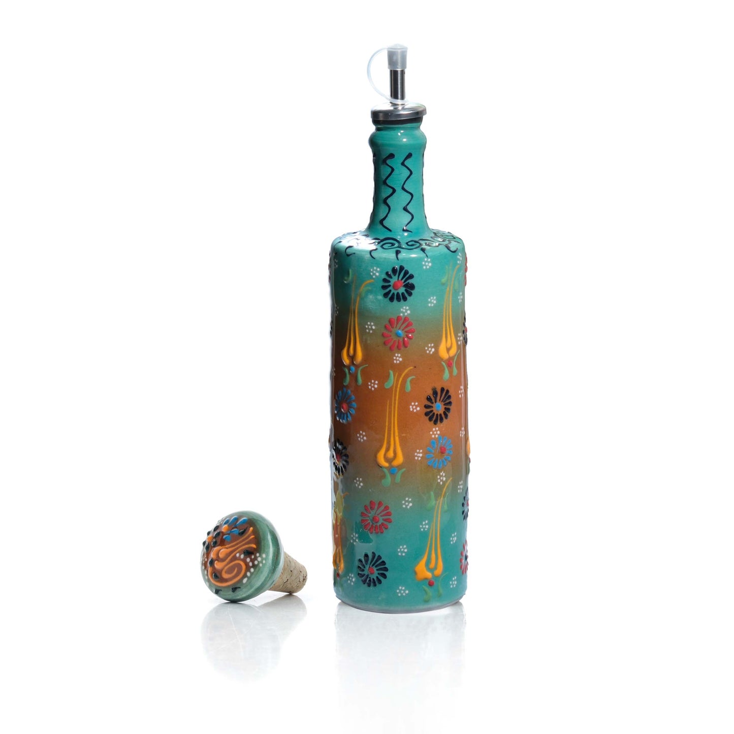 Ceramic Oil Dispenser, Olive Oil Dispener, Handmade Ceramic Oil Bottle