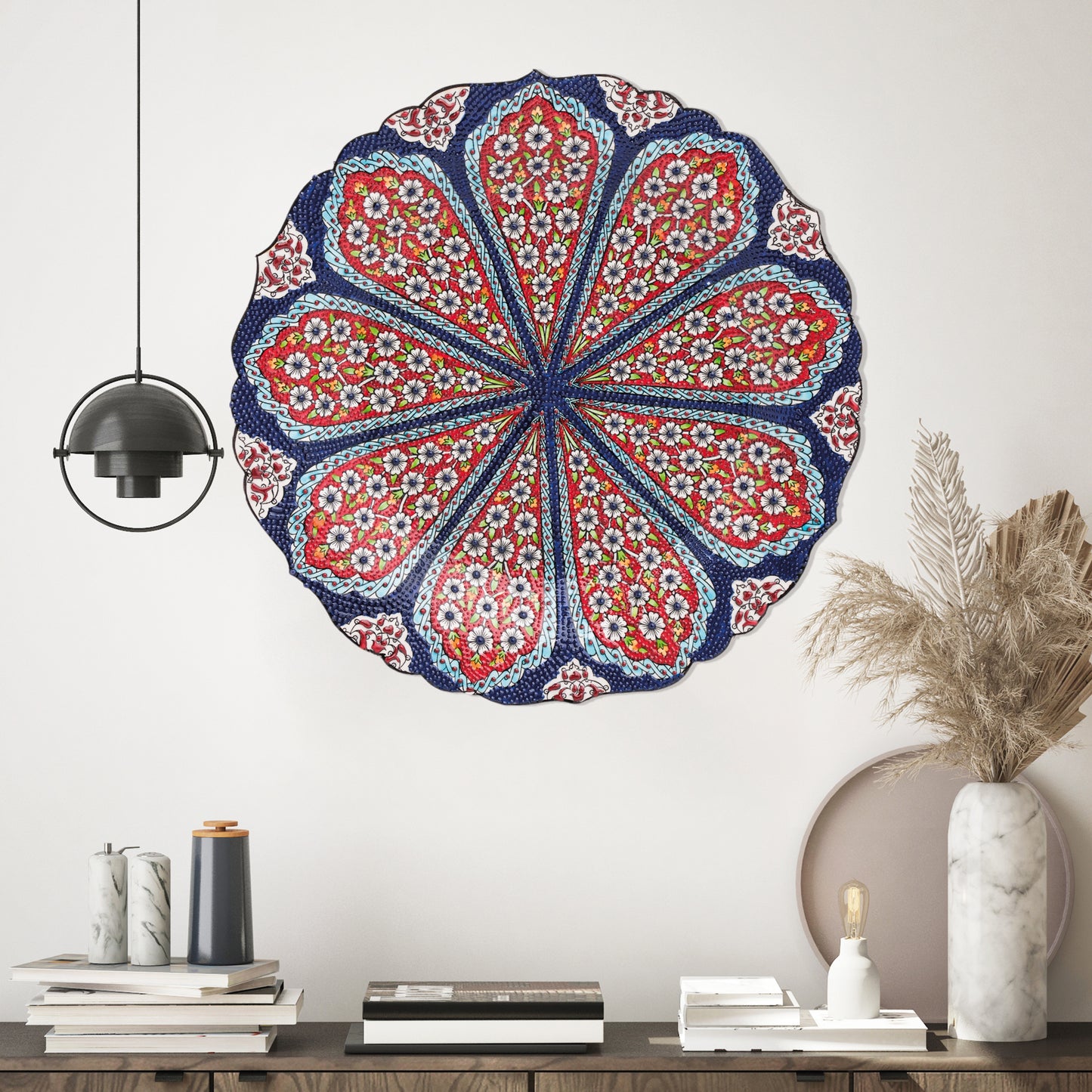 Ceramic Decorative Plate, Blossom Radiance Decorative Plate