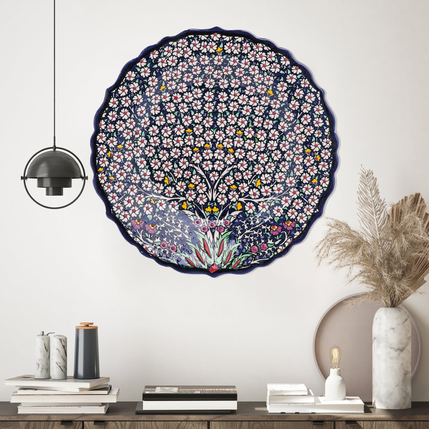Ceramic Decorative Plate, Blossom Canopy Decorative Plate