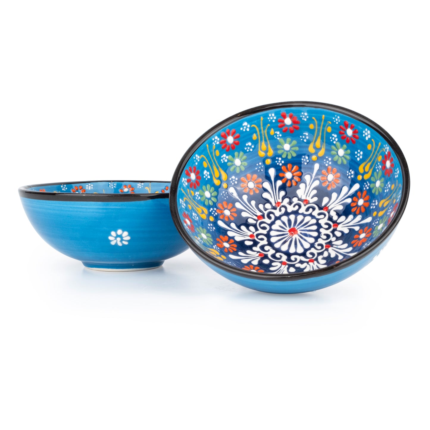 Ceramic Serving Bowls, Ceramic Cereal Bowl, 20 oz Cereal Bowl, Colorful Ceramic Cereal Bowl Set of 2