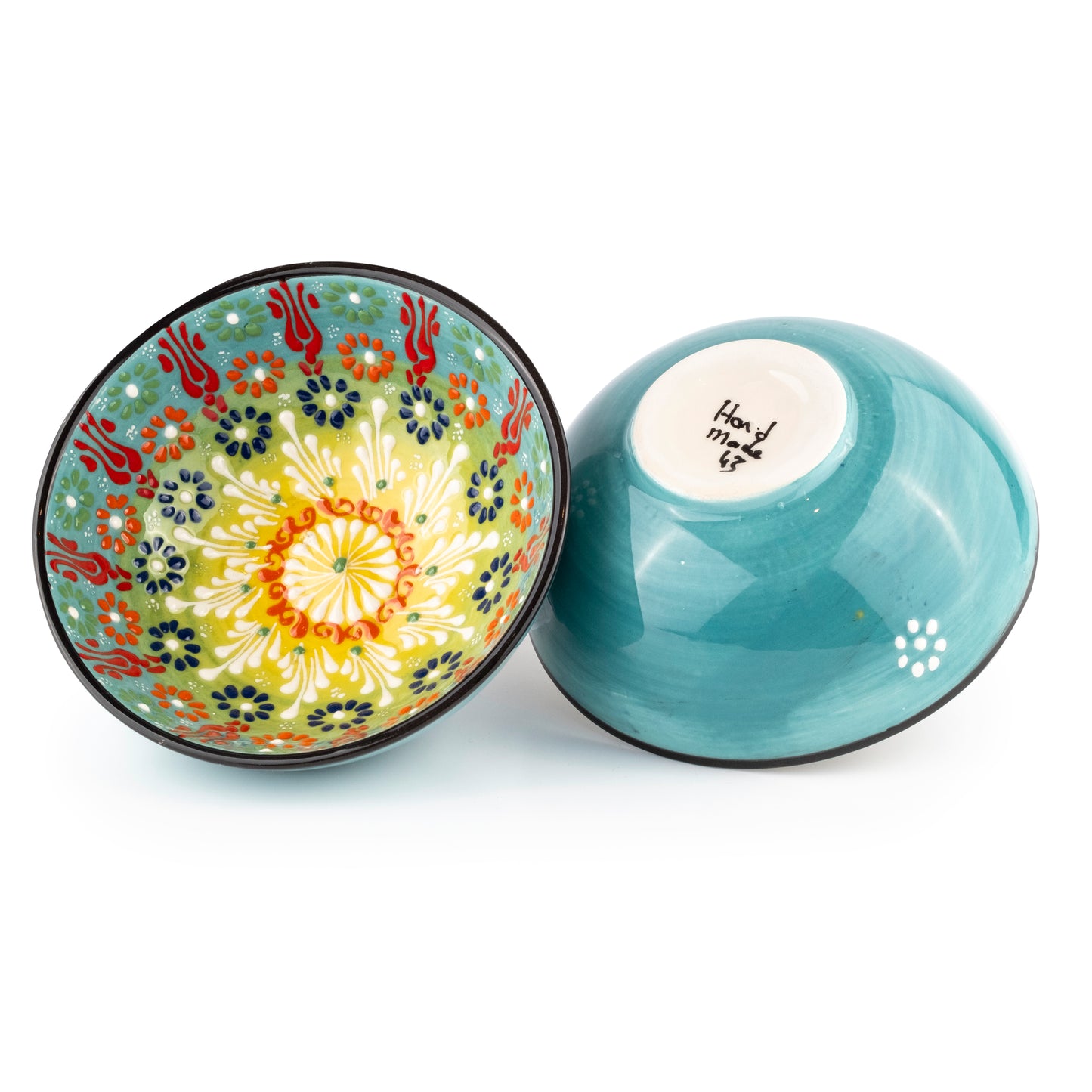 Ceramic Serving Bowls, Ceramic Cereal Bowl, 20 oz Cereal Bowl, Colorful Ceramic Cereal Bowl Set of 2