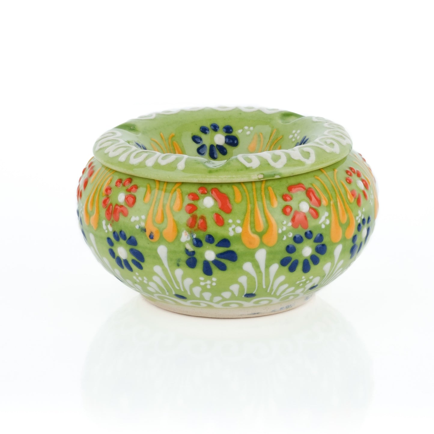 Handmade Ceramic Ashtray with Lid, Decorative Ashtray