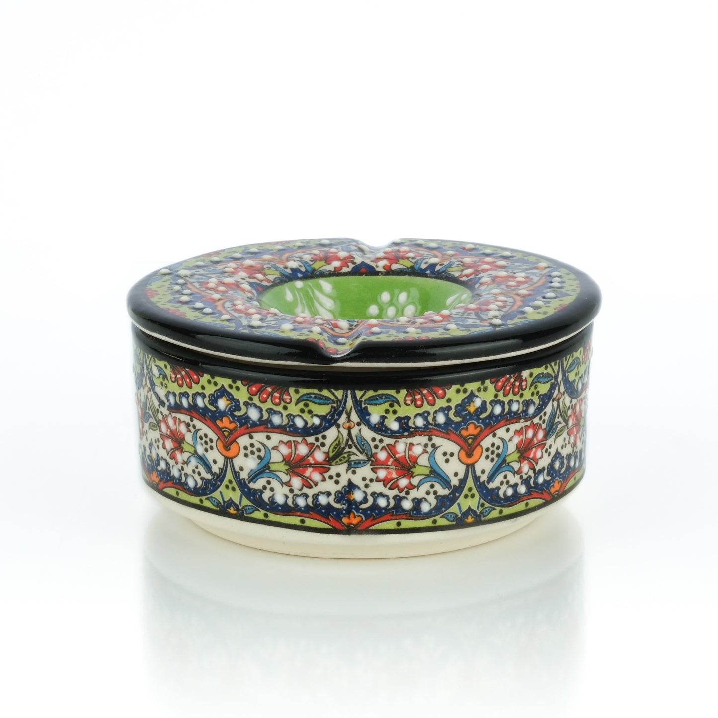Handmade Ceramic Ashtray with Lid, Decorative Ashtray, Windproof Ashtray