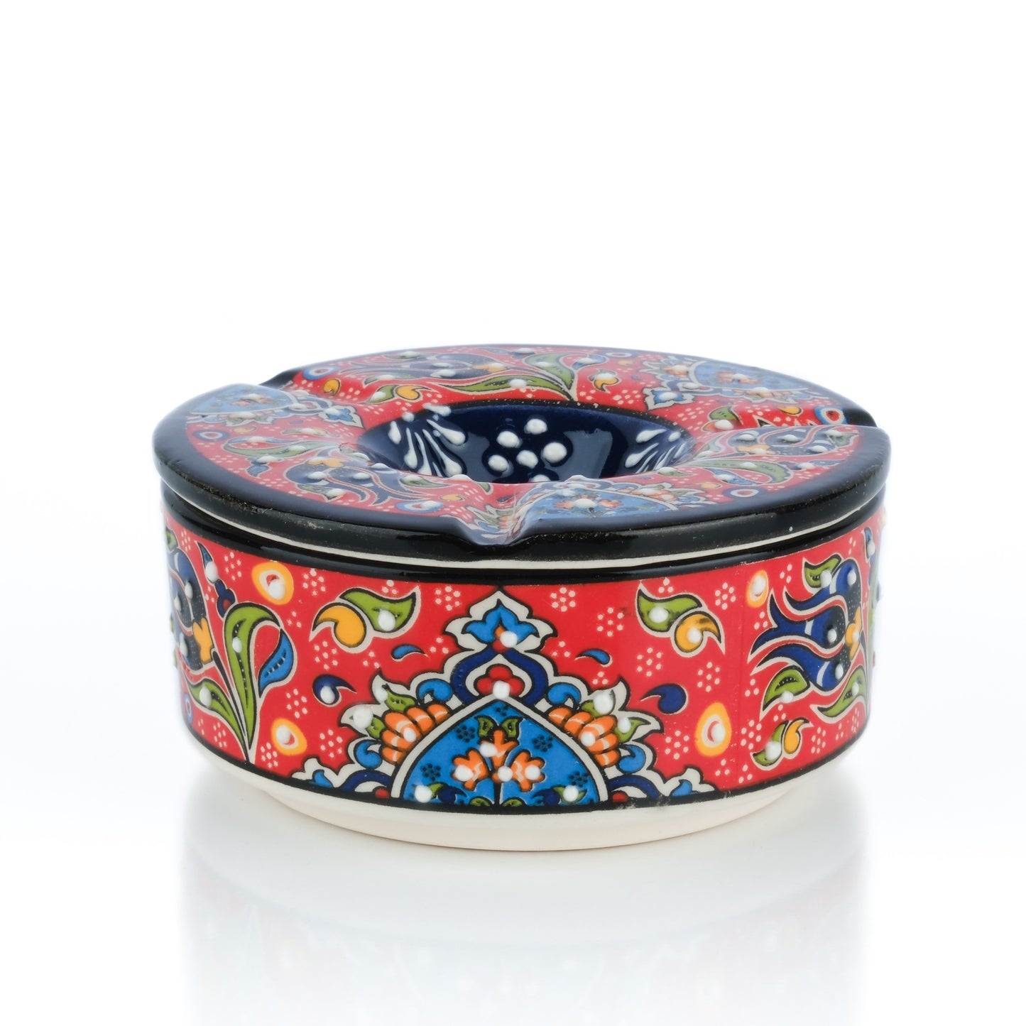 Handmade Ceramic Ashtray with Lid, Decorative Ashtray, Windproof Ashtray