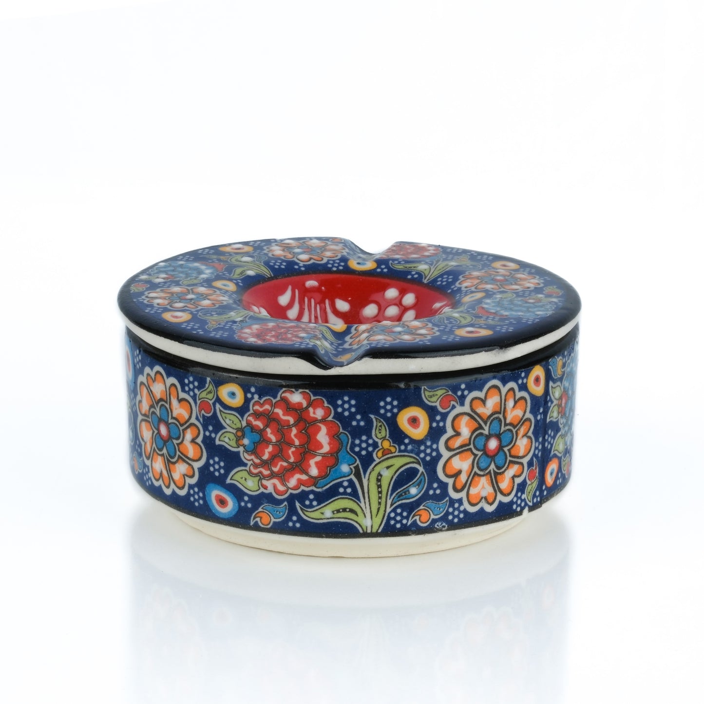 Handmade Ceramic Ashtray with Lid, Decorative Ashtray, Windproof Ashtray