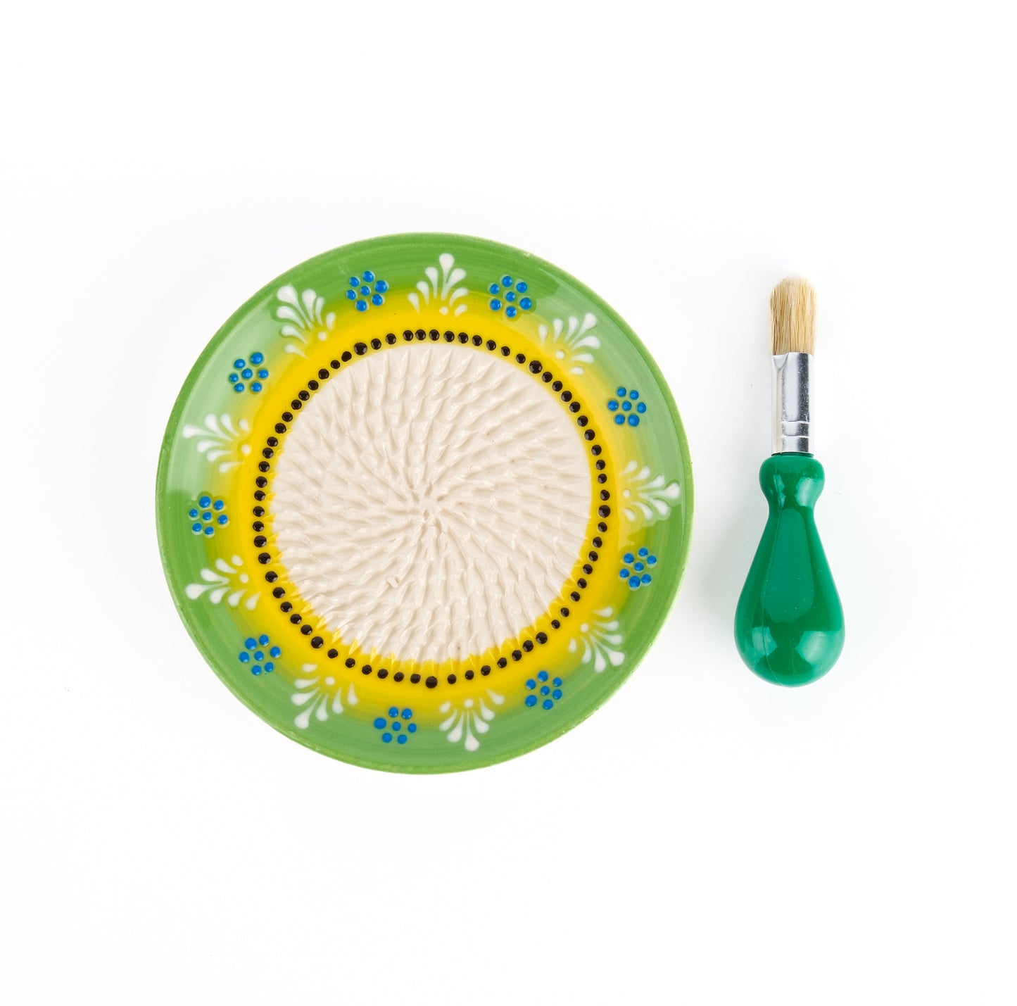 Ceramic Garlic Grater Plate, Handmade Grater Plate, 6" Ceramic Garlic Grinder, Decorative Garlic Mincer