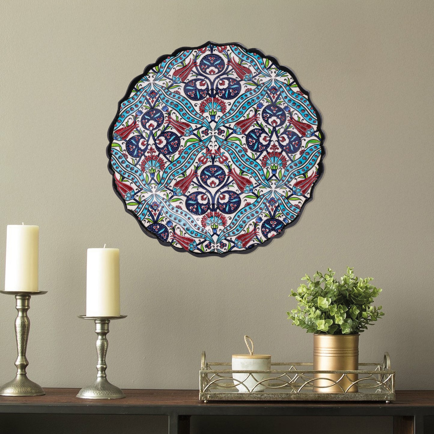 Ceramic Decorative Plate, Eternal Elegance Decorative Plate