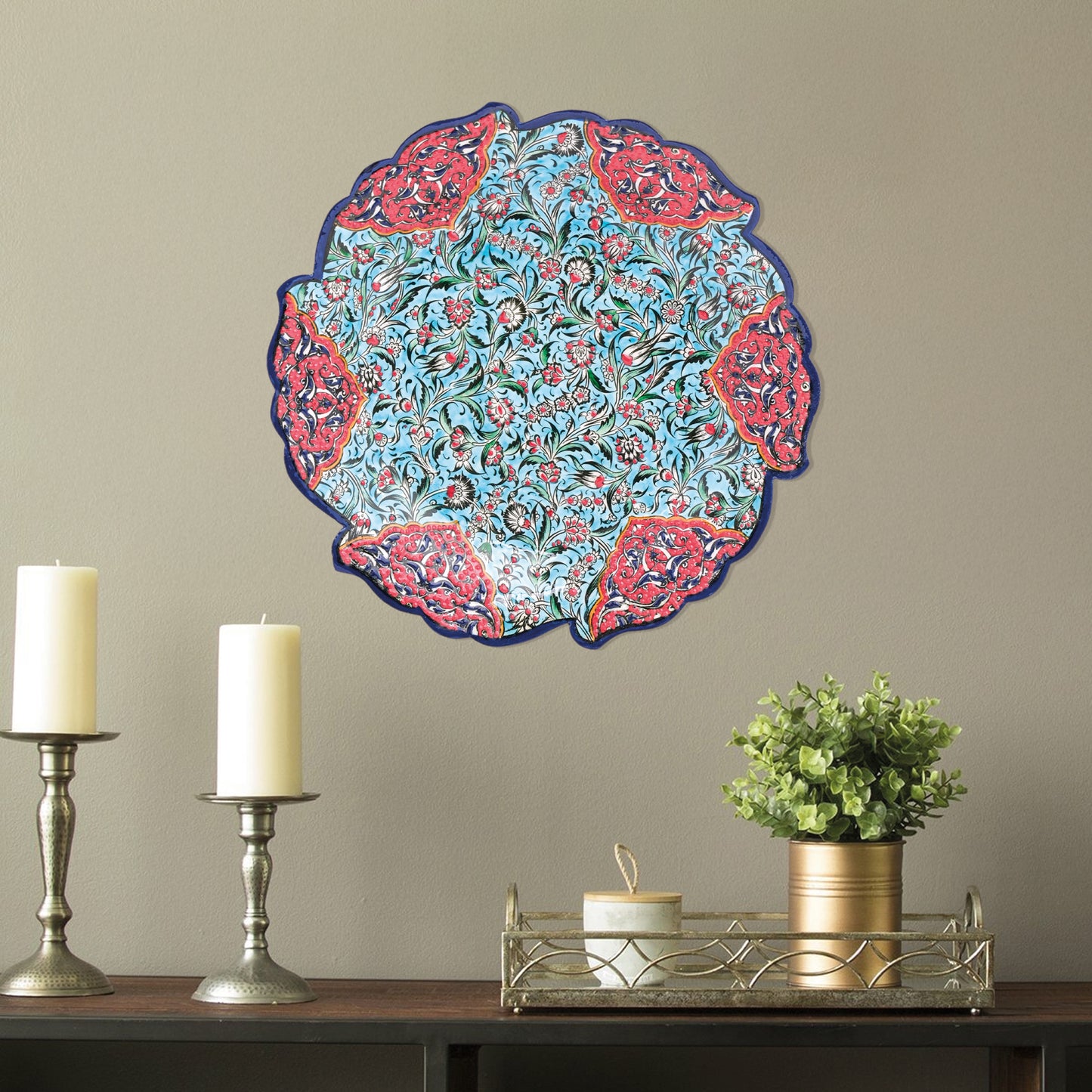 Ceramic Decorative Plate, Sultan's Garden Decorative Plate