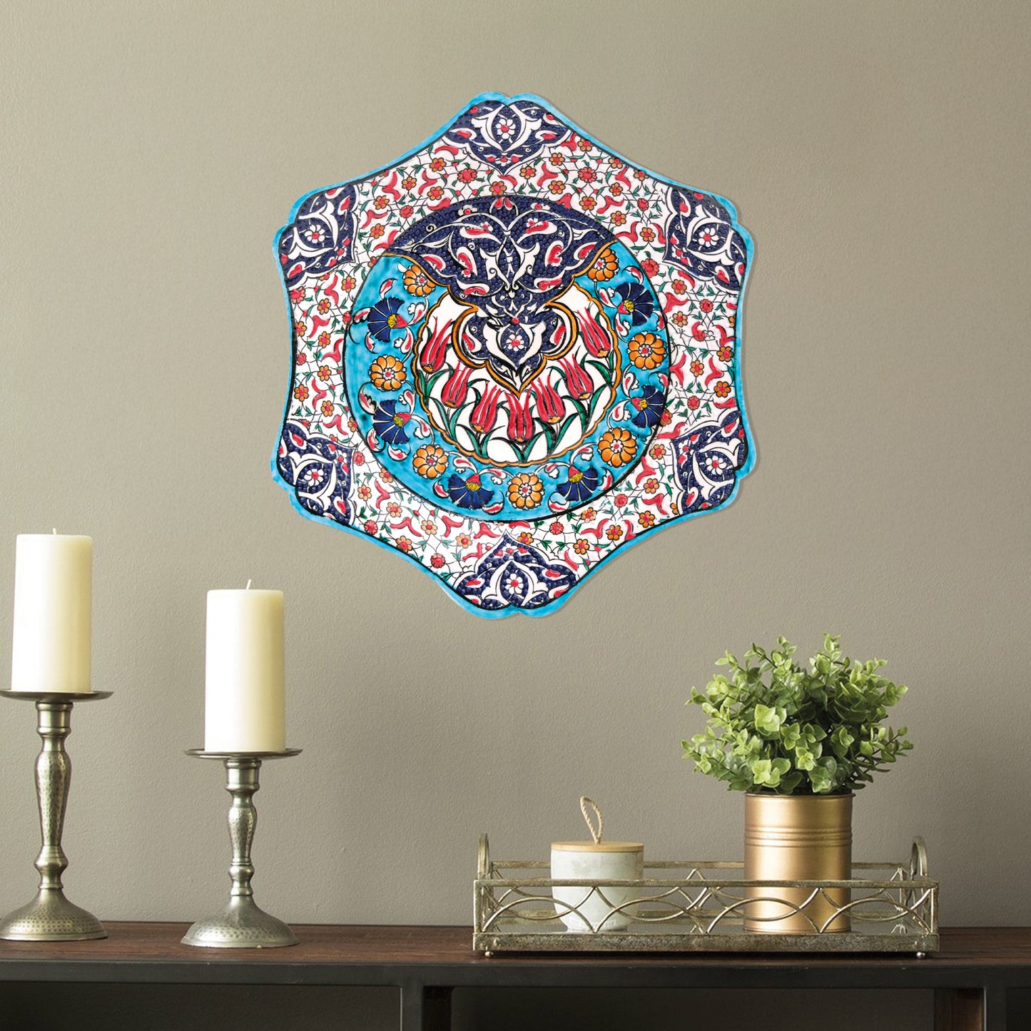 Ceramic Decorative Plate, Tulip Majesty Decorative Plate