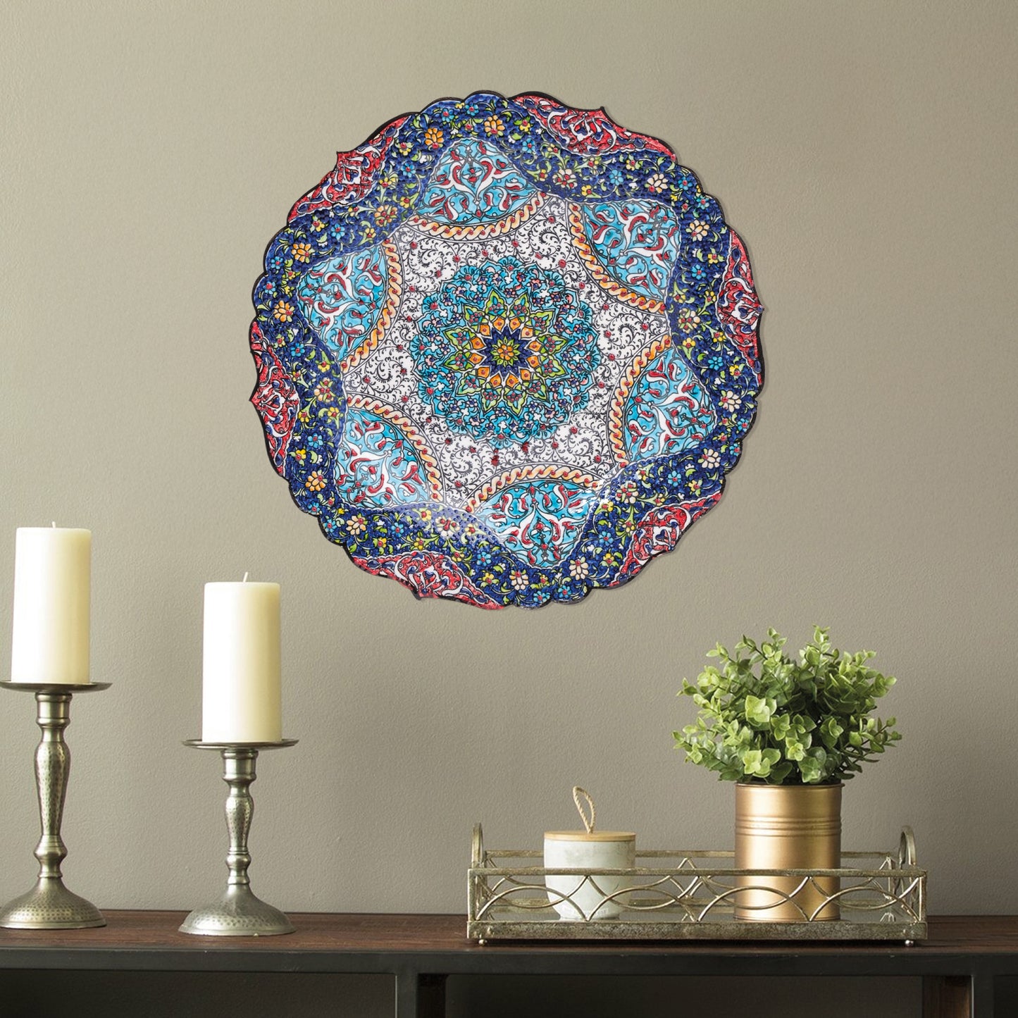 Ceramic Decorative Plate, Celestial Harmony Decorative Plate