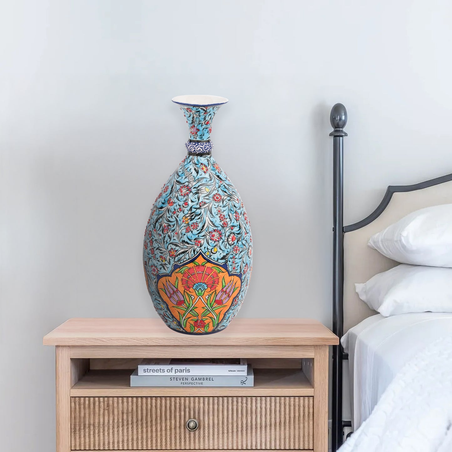 Handmade Ceramic Bottle, Garden Breeze Decorative Bottle, Decorative Vase