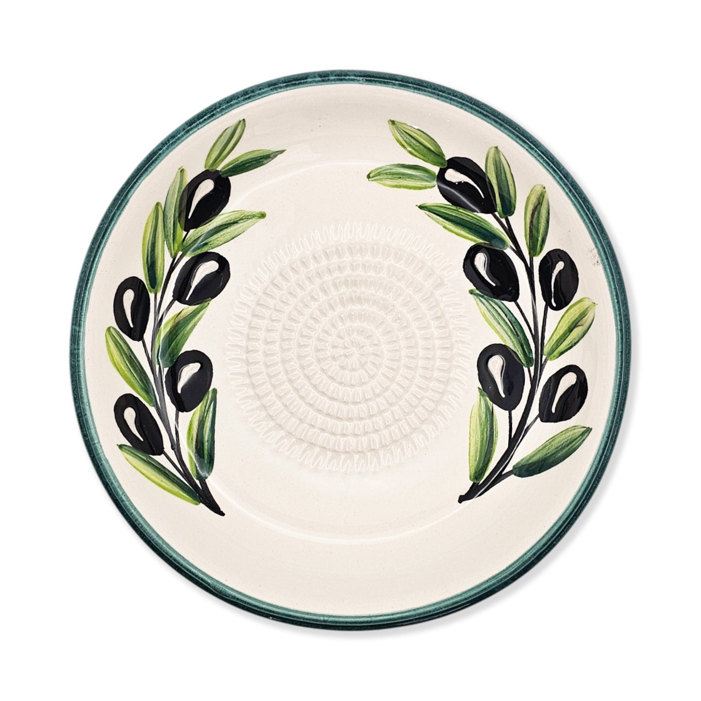 Garlic Grater Bowl, Ceramic Grater Plate, 7" Ceramic Garlic Grinder, Decorative Grater Bowl