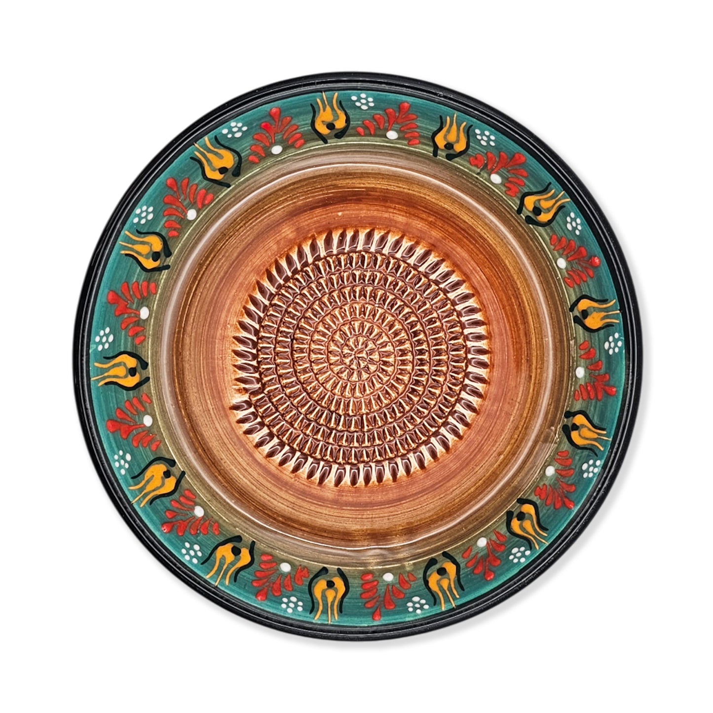 Garlic Grater Bowl, Ceramic Grater Plate, 7" Ceramic Garlic Grinder, Decorative Grater Bowl