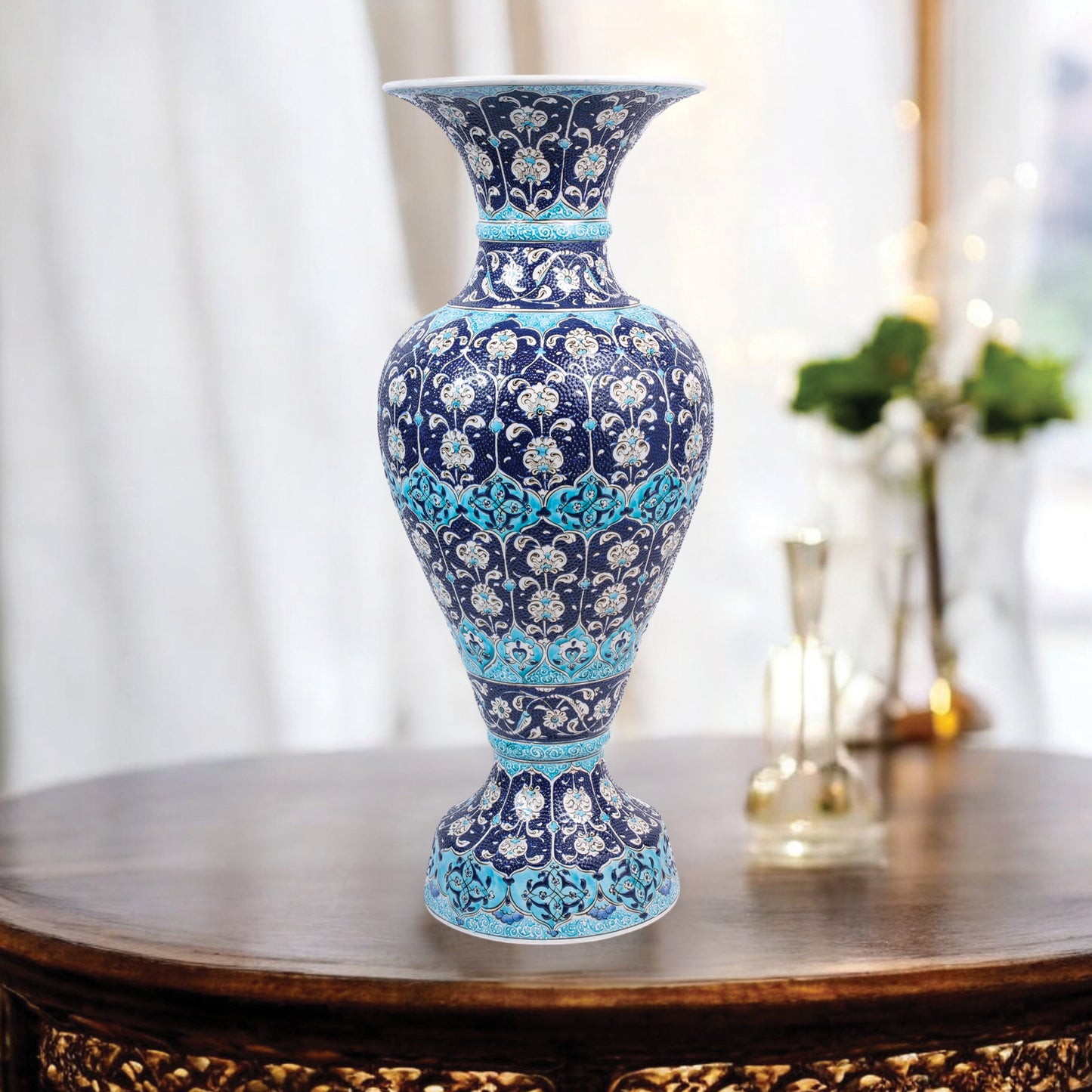 Handmade Ceramic Decorative Vase, Royal Majesty Ceramic Vase