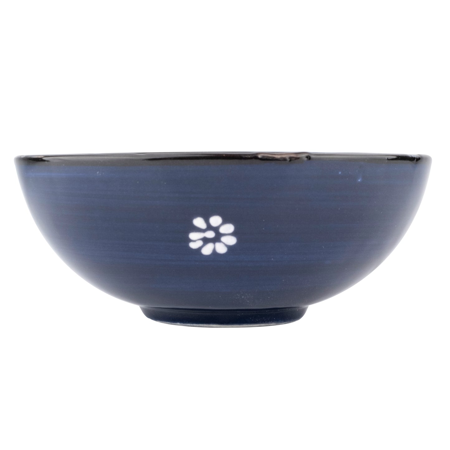 Ceramic Serving Bowls, Navy Color Ceramic Bowl, 20 oz Cereal Bowl, Colorful Ceramic Cereal Bowl Set of 2