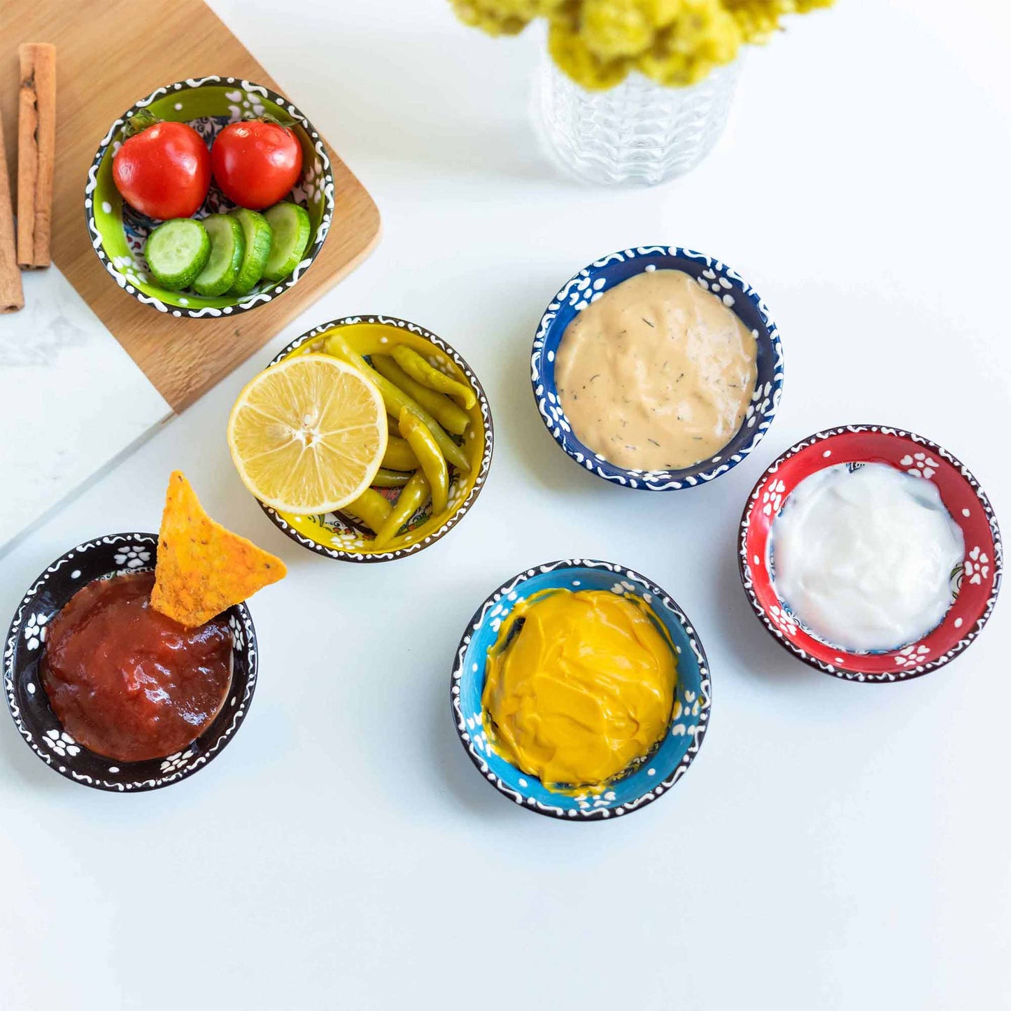 Ceramic Side Dishes, Small Dip Bowls, Side Dishes