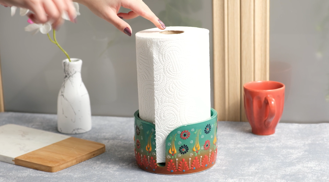 Ceramic Paper Towel Holder, Napkin Holder