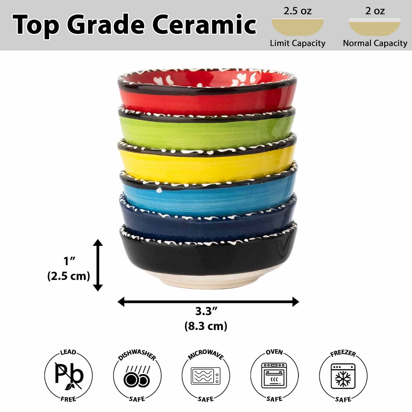 Ceramic Side Dishes, Small Dip Bowls, Side Dishes