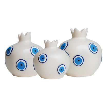 Custom Ceramic Pomegranate Vase Collection for Styx and Bones, 12 Pieces