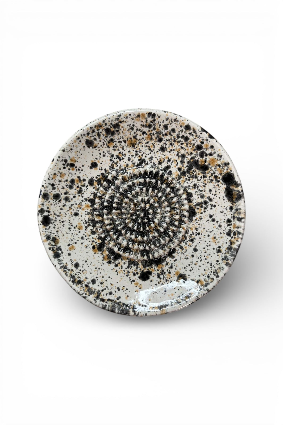 Garlic Grater Bowl, Ceramic Grater Plate, 5" Ceramic Garlic Grinder, Decorative Grater Bowl