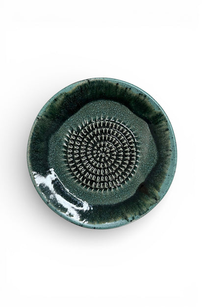 Garlic Grater Bowl, Ceramic Grater Plate, 5" Ceramic Garlic Grinder, Decorative Grater Bowl
