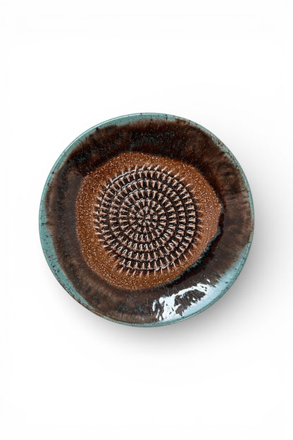 Garlic Grater Bowl, Ceramic Grater Plate, 5" Ceramic Garlic Grinder, Decorative Grater Bowl
