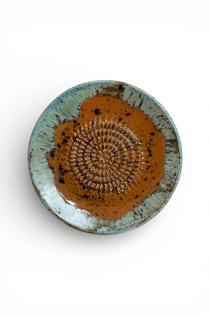 Garlic Grater Bowl, Ceramic Grater Plate, 5" Ceramic Garlic Grinder, Decorative Grater Bowl