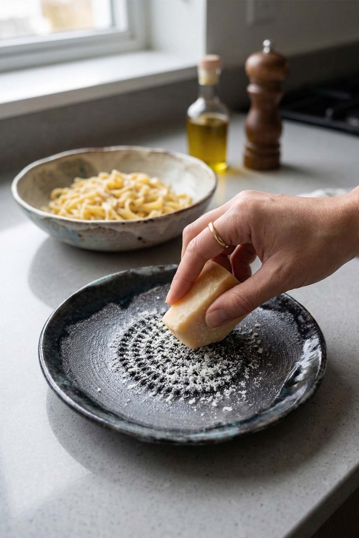 Garlic Grater Bowl, Ceramic Grater Plate, 5" Ceramic Garlic Grinder, Decorative Grater Bowl
