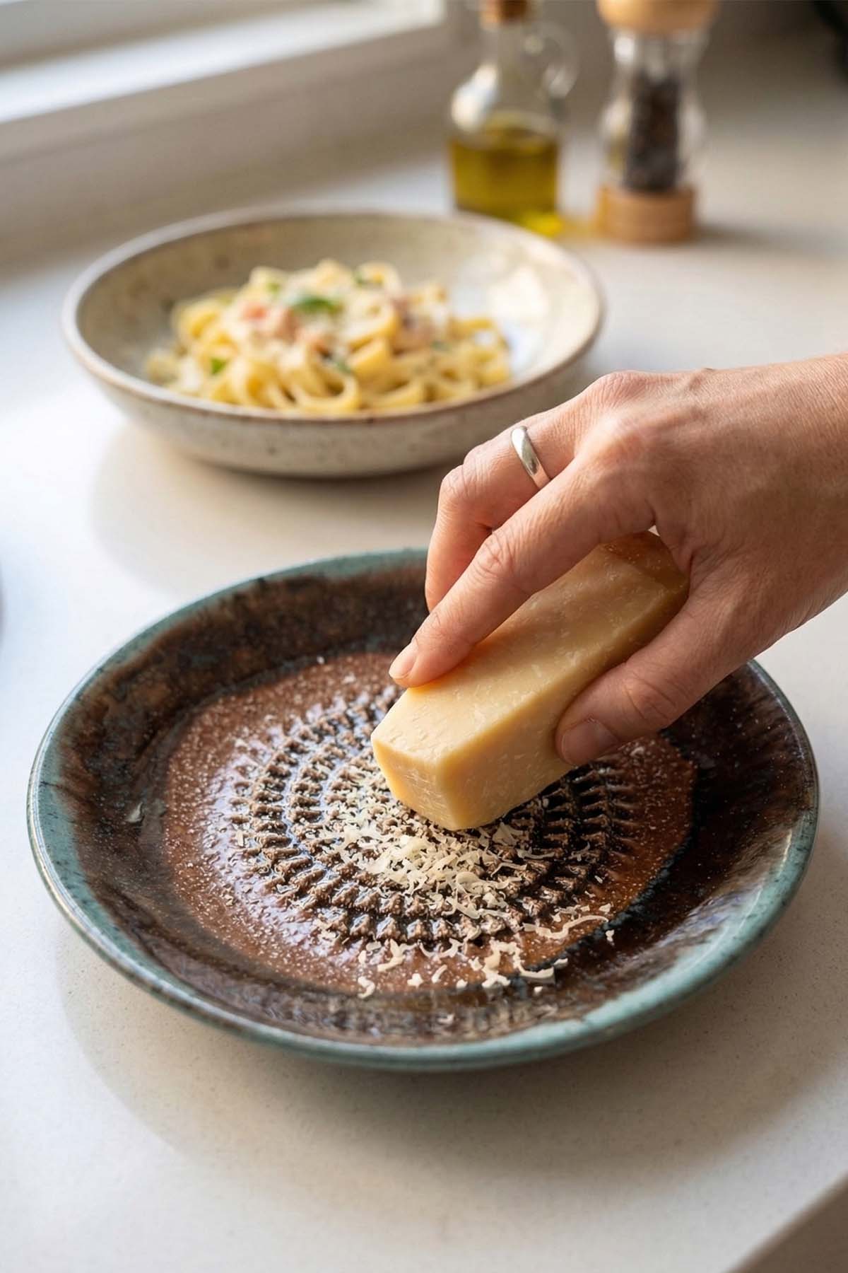 Garlic Grater Bowl, Ceramic Grater Plate, 5" Ceramic Garlic Grinder, Decorative Grater Bowl