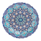 Ceramic Decorative Plate, Sapphire Blossom Decorative Plate