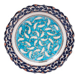 Ceramic Decorative Plate, Whirling Fishes Decorative Plate