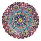 Ceramic Decorative Plate, Mandala Radiance Decorative Plate