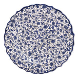 Ceramic Decorative Plate, Indigo Vines Decorative Plate