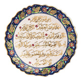 Ceramic Decorative Plate, Divine Elegance Decorative Plate, Decorative Golden Plate