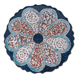 Ceramic Decorative Plate, Blossom Medallion Decorative Plate