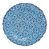 Ceramic Decorative Plate, Sapphire Lace Decorative Plate