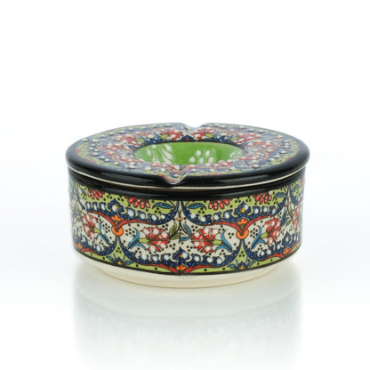 Handmade Ceramic Ashtray with Lid, Decorative Ashtray, Windproof Ashtray