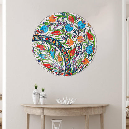 Ceramic Decorative Plate, Tulip Harmony Decorative Plate