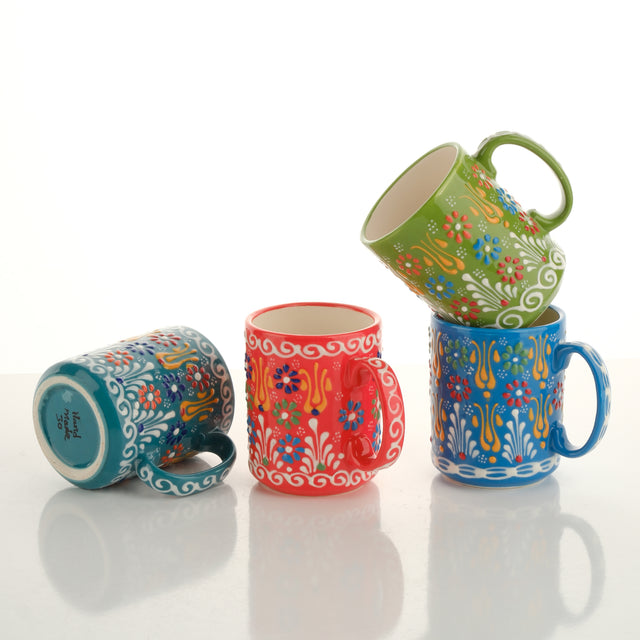 Handmade Ceramic Mugs, 12 Oz Coffee Mugs Sets