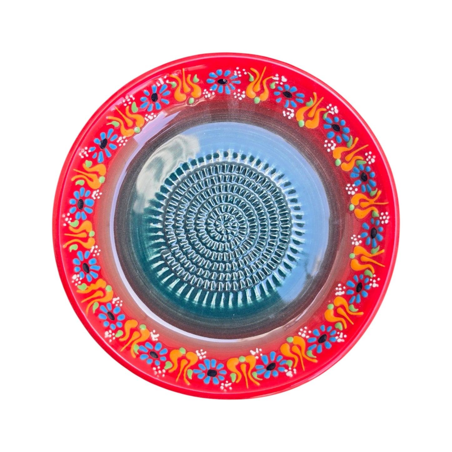 Garlic Grater Bowl, Ceramic Grater Plate, 7" Ceramic Garlic Grinder, Decorative Grater Bowl