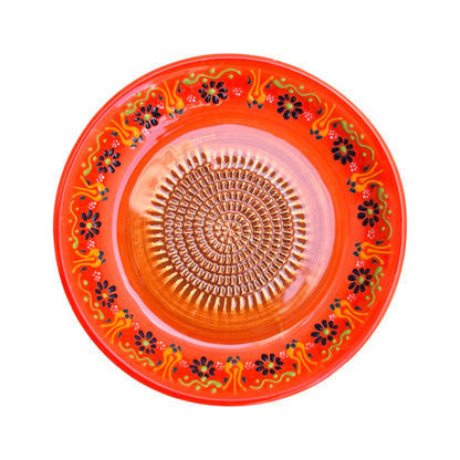 Garlic Grater Bowl, Ceramic Grater Plate, 7" Ceramic Garlic Grinder, Decorative Grater Bowl