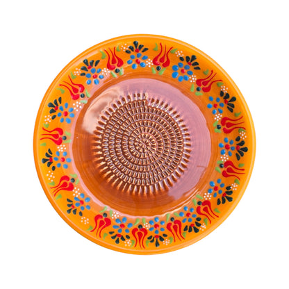 Garlic Grater Bowl, Ceramic Grater Plate, 7" Ceramic Garlic Grinder, Decorative Grater Bowl