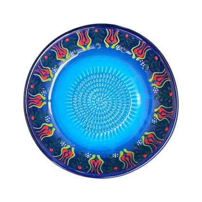 Garlic Grater Bowl, Ceramic Grater Plate, 7" Ceramic Garlic Grinder, Decorative Grater Bowl