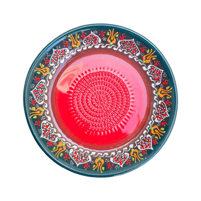 Garlic Grater Bowl, Ceramic Grater Plate, 7" Ceramic Garlic Grinder, Decorative Grater Bowl