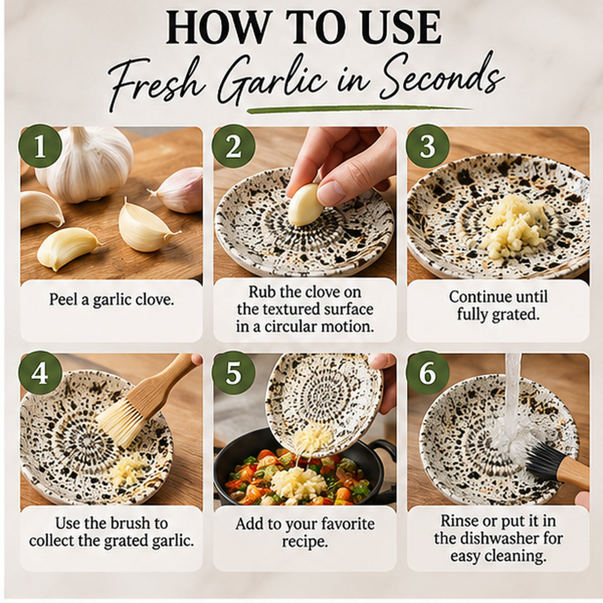 Garlic Grater Bowl, Ceramic Grater Plate, 5" Ceramic Garlic Grinder, Decorative Grater Bowl