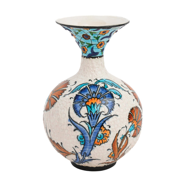 Handmade Ceramic Decorative Vase, Ottoman Bloom Ceramic Vase