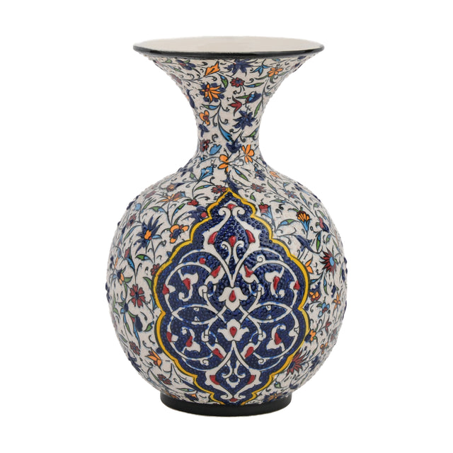 Handmade Ceramic Decorative Vase, Royal Floral Ceramic Vase