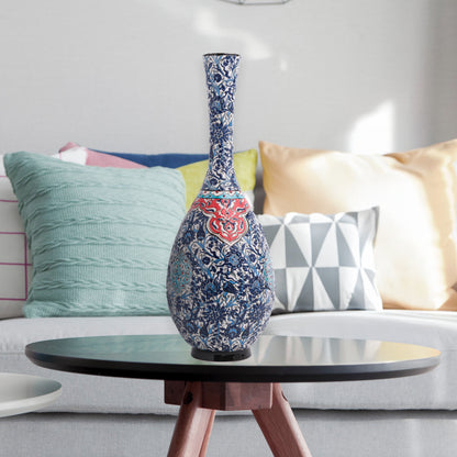 Handmade Ceramic Bottle, Imperial Garden Decorative Bottle, Decorative Vase